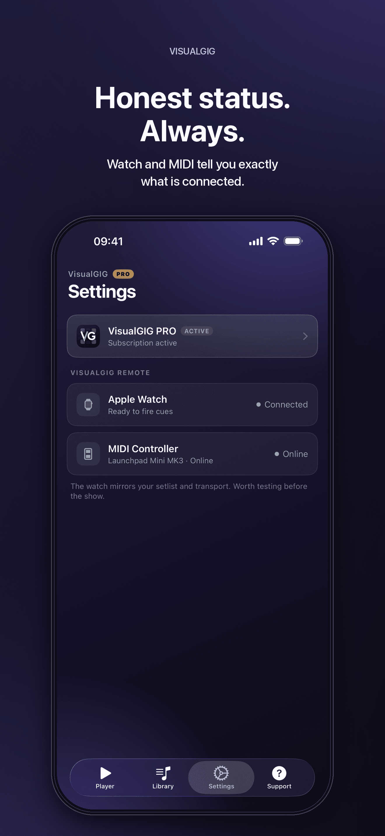 Settings